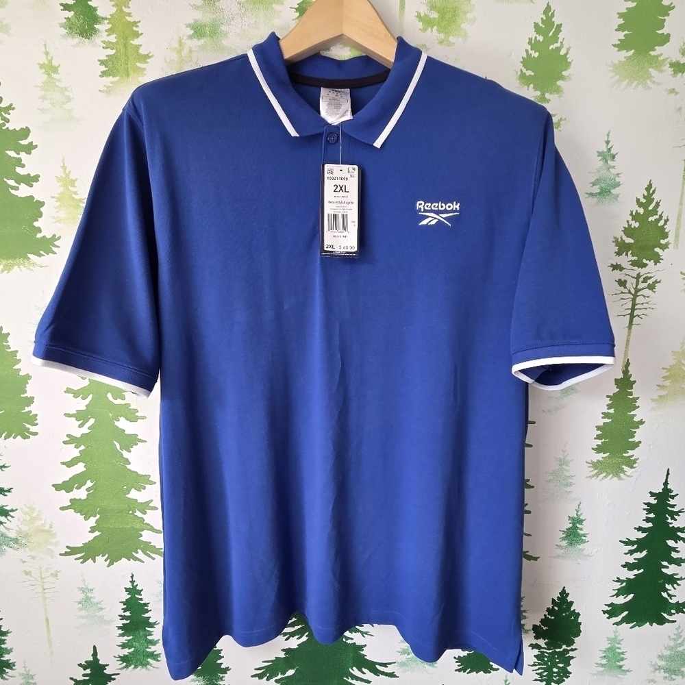 Reebok Men's Blue Polo Shirt